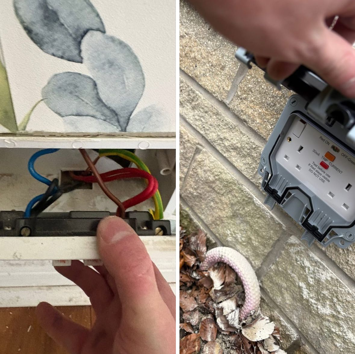 Socket rewiring and outdoor weatherproof socket installation — ProFix Home Services Glasgow