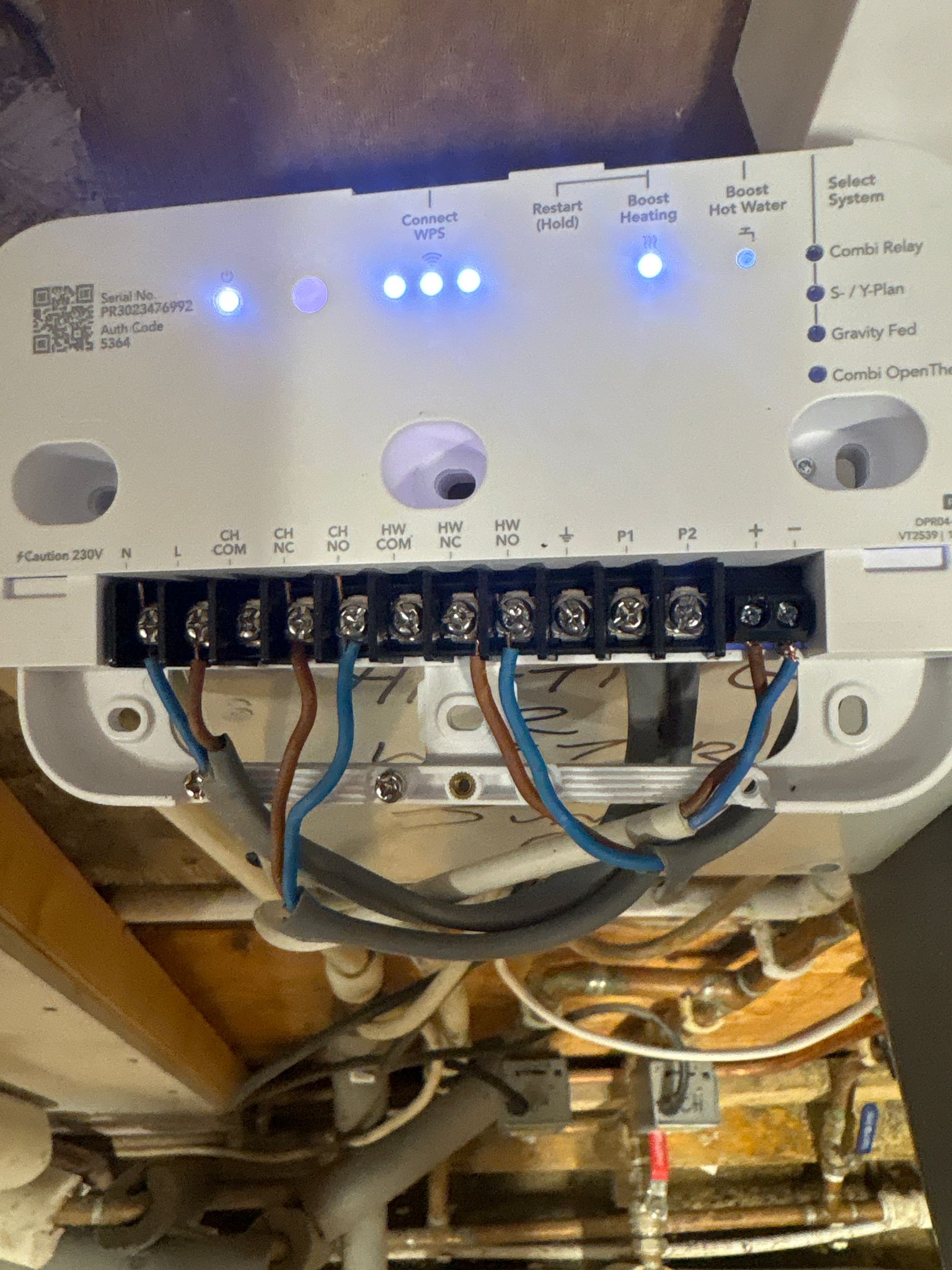 Smart heating controller installed and wired into Worcester boiler — ProFix Home Services Glasgow